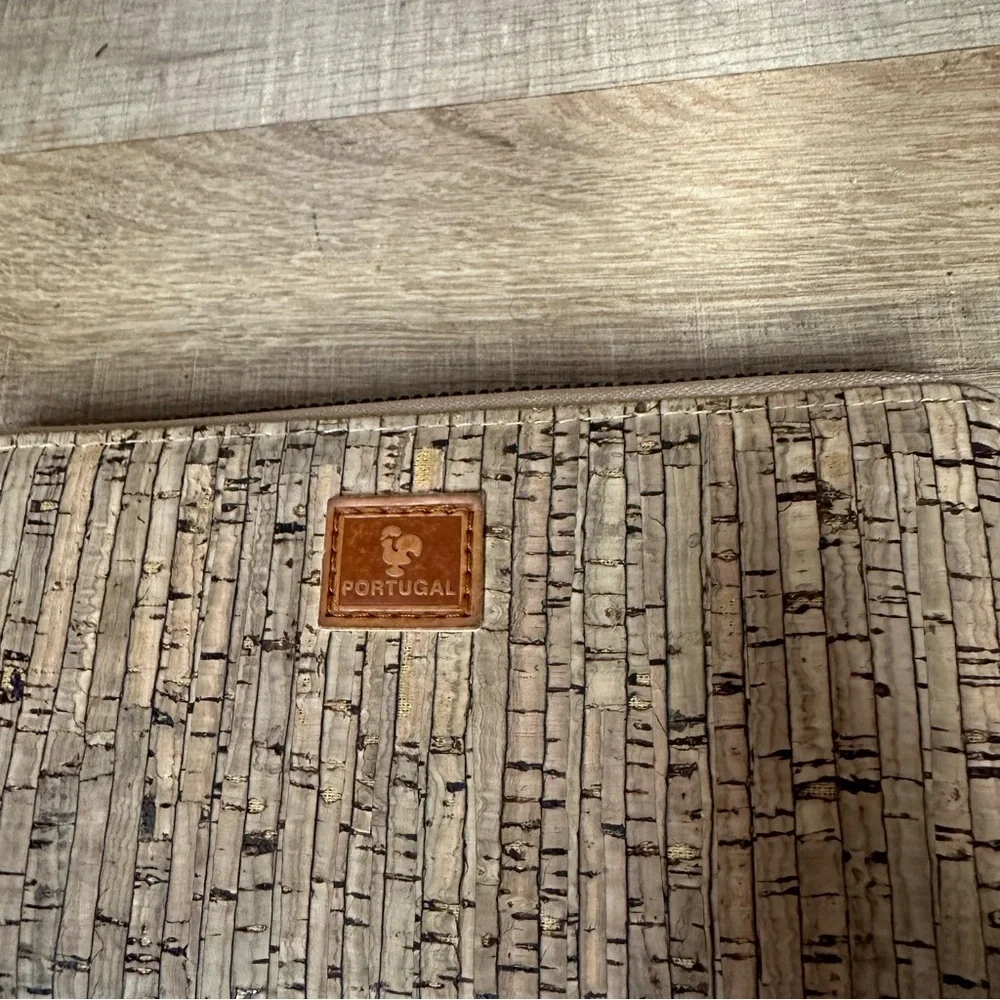 Portugal cork wallet women’s 7.5” by 4” tan classic